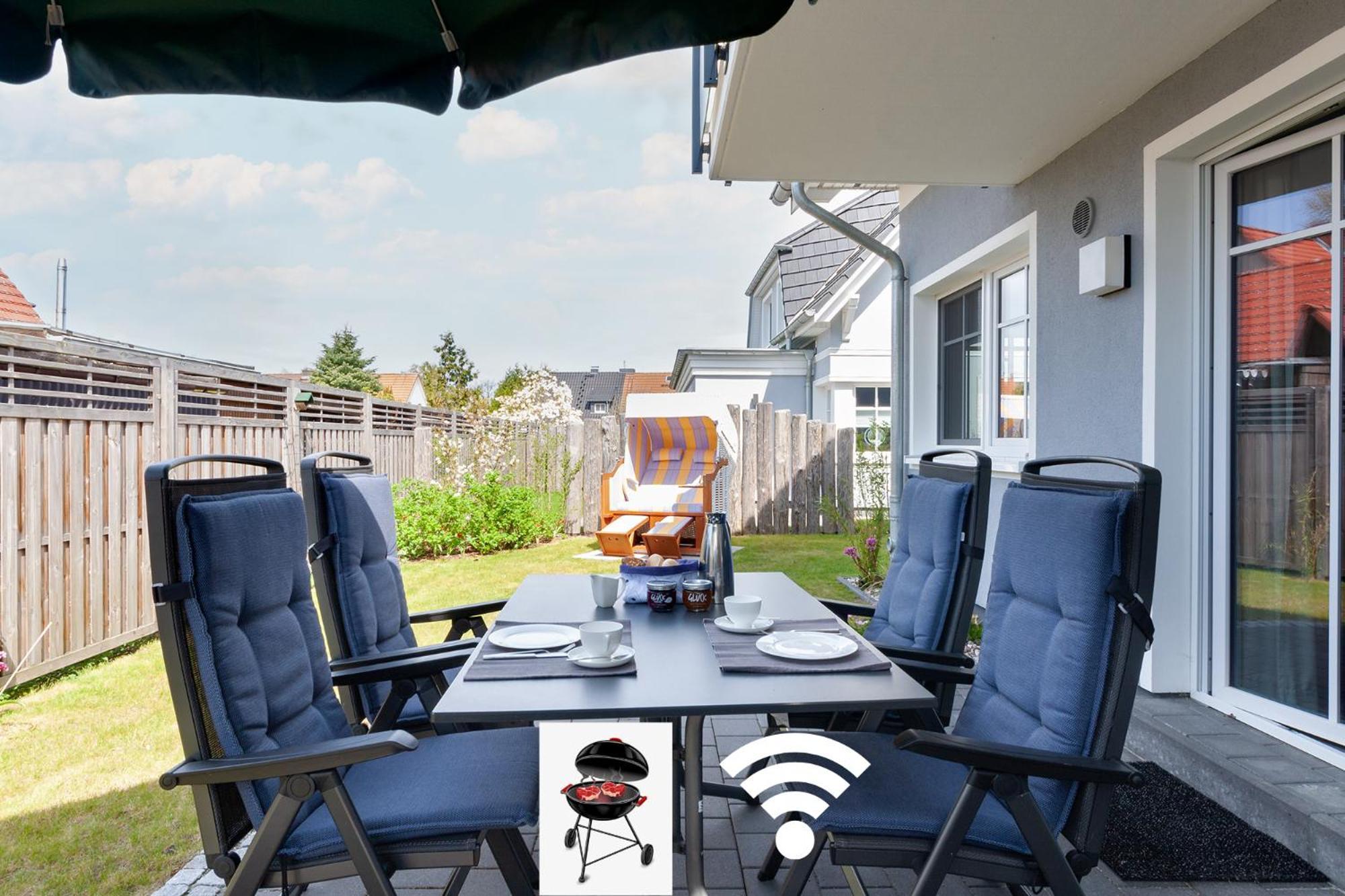 Am Horizont No 3: Seaside Garden Retreat with Home Office Zingst Exterior photo